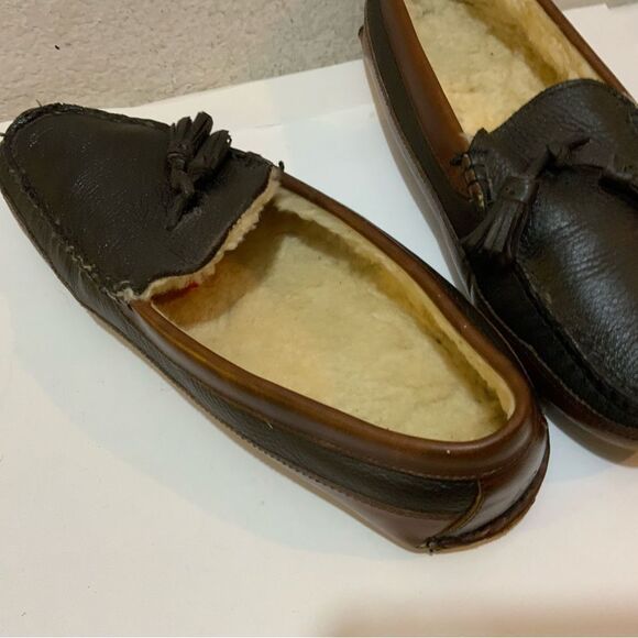 Allen Edmonds Leather Tassel Wolcott House Slippers size 11 - Picture 11 of 13